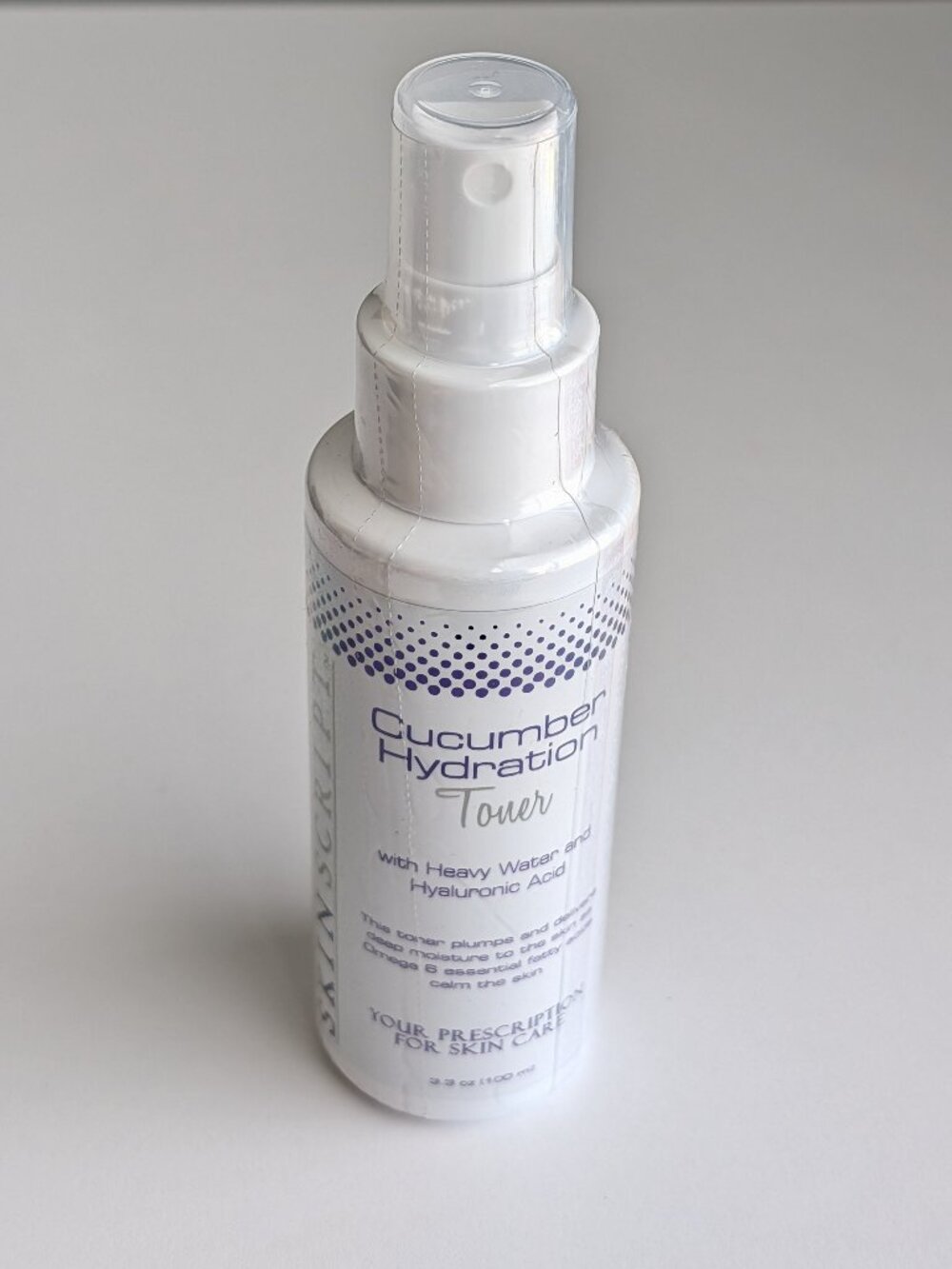 Skin Script Cucumber Hydration Toner w Hyaluronic Acid 3.3oz/100ml SEALED